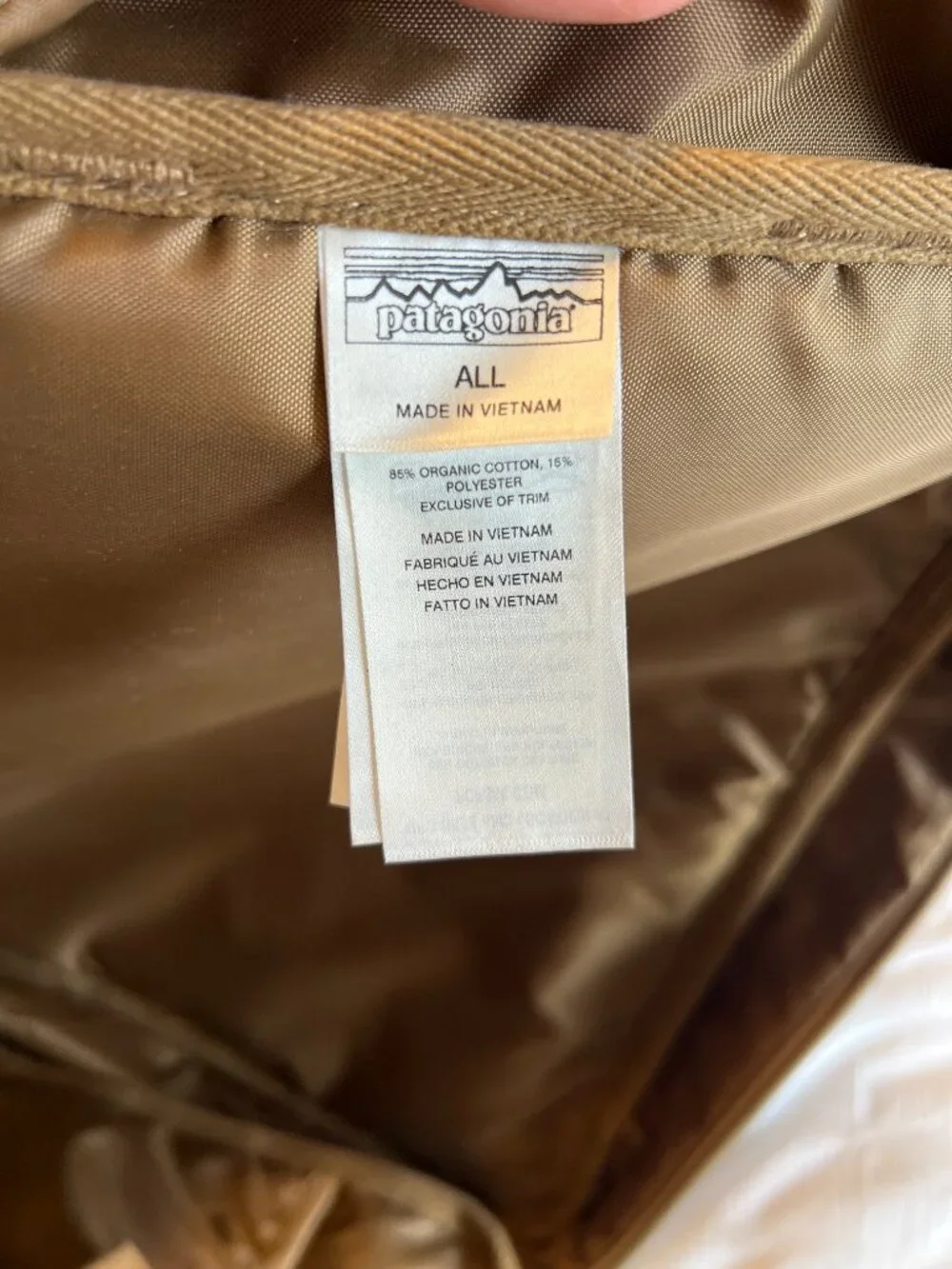Patagonia Stand up pack 18L backpack messenger tan brown